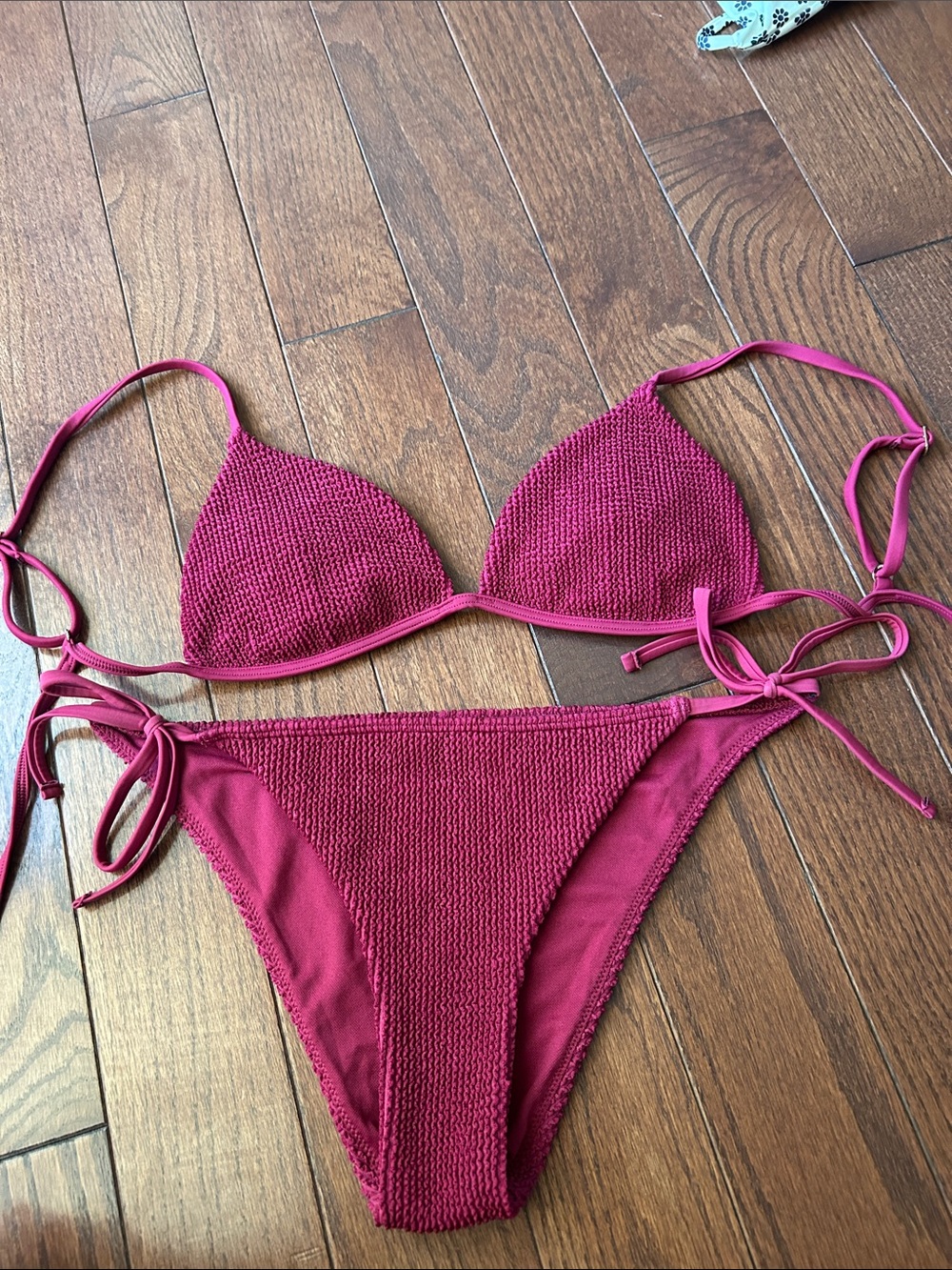 Ladies size small wine Hollister bikini